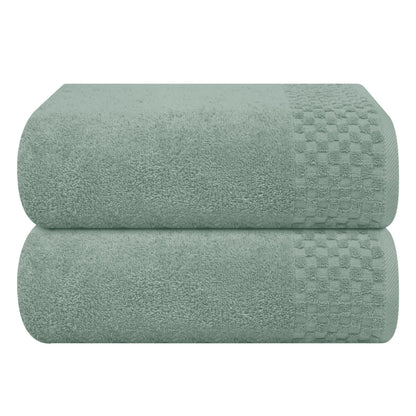MyOwn Premium Cotton 6 Pack Towel Set for Bathroom, Contains 2 Bath Towels 28x55 inch, 2 Hand Towels 16x24 inch & 2 Wash Coths 12x12 inch, Ideal Everyday use, Compact & Lightweight - Black