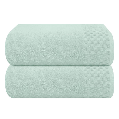 MyOwn Premium Cotton 6 Pack Towel Set for Bathroom, Contains 2 Bath Towels 28x55 inch, 2 Hand Towels 16x24 inch & 2 Wash Coths 12x12 inch, Ideal Everyday use, Compact & Lightweight - Black