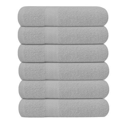 KAHAF COLLECTION 6 Pack Bath Towels Set (27 x 54 Inches) 100% Ring Spun Cotton, Lightweight, Quick Dry, Highly Absorbent Towels Multicolor, (27x54) Inches