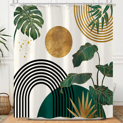 Accnicc Forest Mountain Shower Curtain Dark Green Nature Misty Pine Tree Shower Curtains for Bathroom Foggy Rustic Woodland Decorative Waterproof Fabric Bath Curtain Decor 72×72 Inches