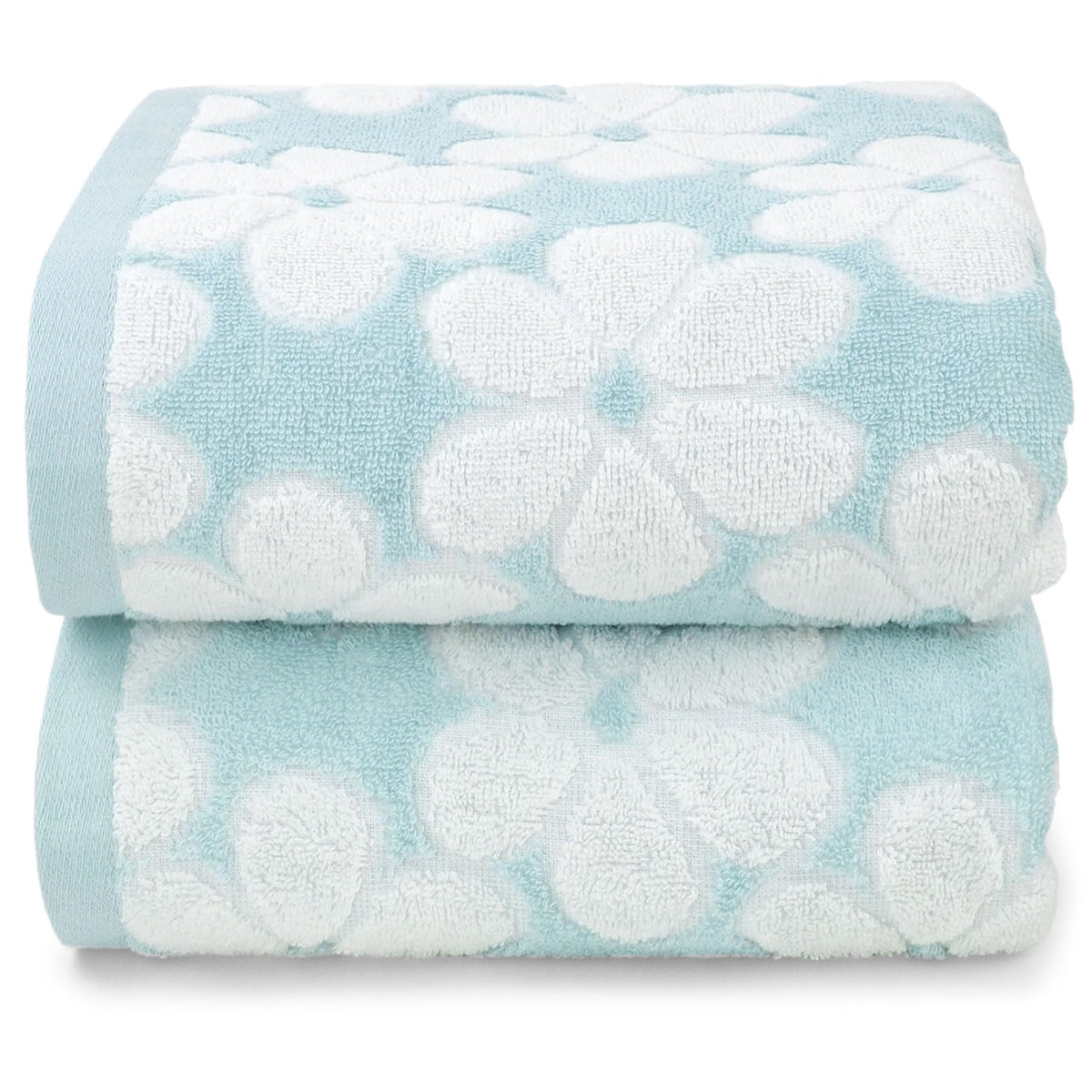 Pink Bath Towels Set of 2, Super Absorbent & Decorative 27.5x55 Inches