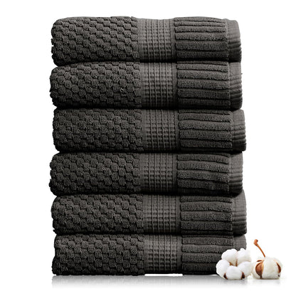 NY Loft 100% Cotton 4-Pack Bath Towel Set | White | Oeko-TEX | Quick-Dry