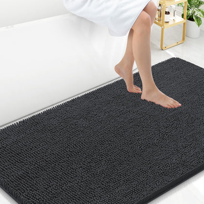 Arotive Bathroom Rugs 24x16, Soft Absorbent Shaggy Chenille Bath Rugs