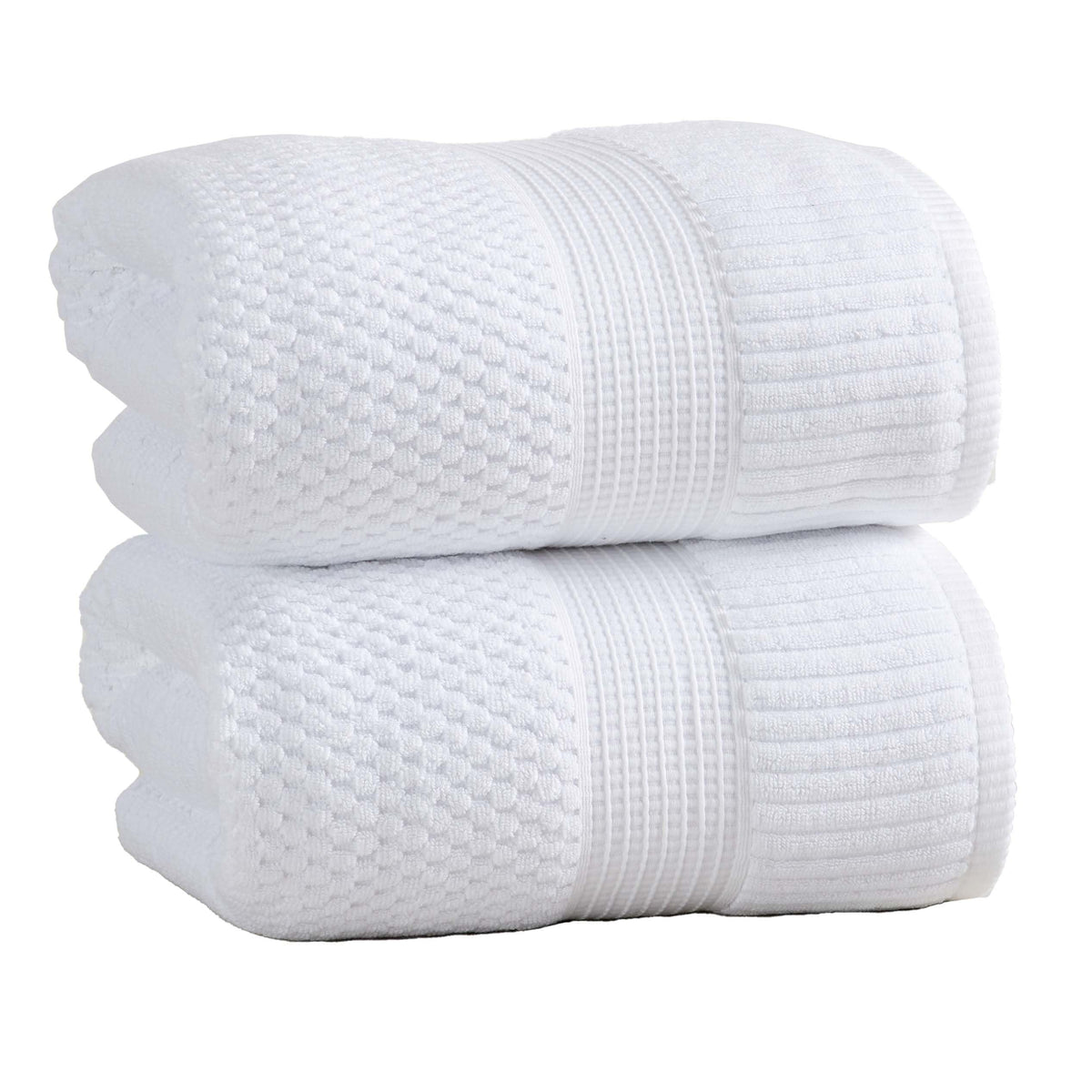 NY Loft 100% Cotton 4-Pack Bath Towel Set | White | Oeko-TEX | Quick-Dry