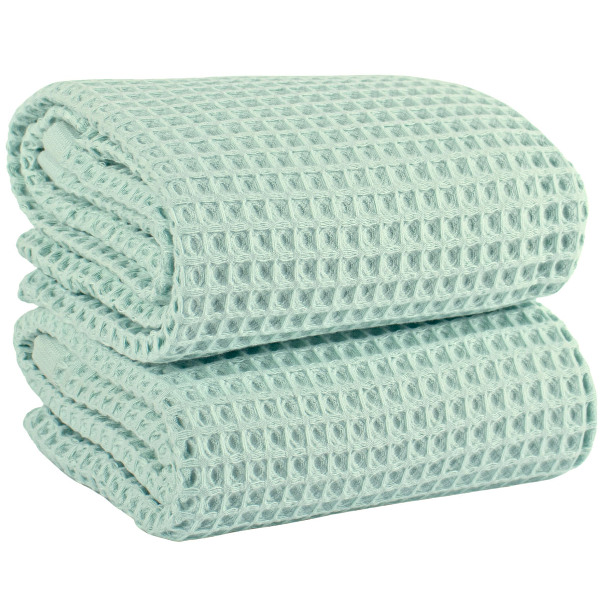 PÜSKÜL Natural 100% Turkish Cotton Waffle Hand and Kitchen Towels Set of 3