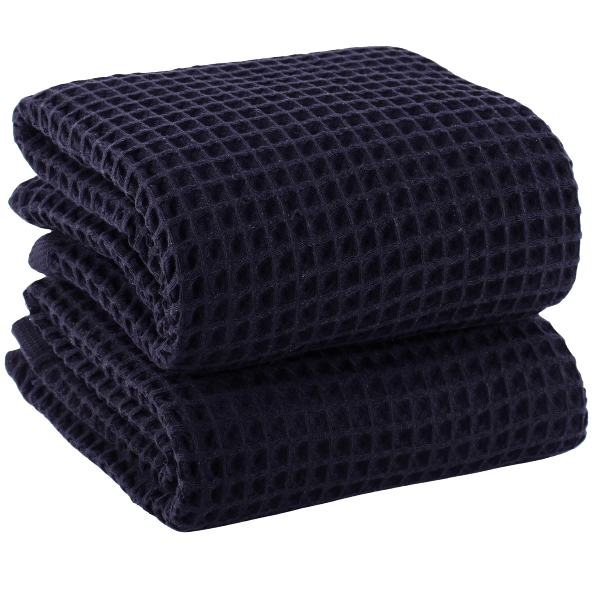 PÜSKÜL Natural 100% Turkish Cotton Waffle Hand and Kitchen Towels Set of 3