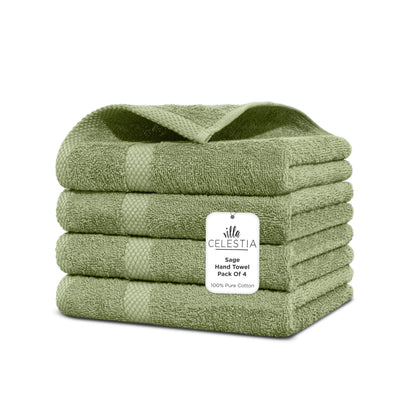 Villa Celestia 100% Cotton Bath Towel Set of 18-4 Bath Towels, 6 Hand Towels, 8 Wash Cloths, Sustainable, Soft, Highly Absorbent, Combed Cotton 18 Piece Set for Hotels, Spa, Bathroom, Dorm, Blue