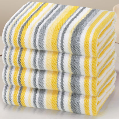 VOOVA & MOVAS Hand Towels 4 Pack, 100% Cotton, 16x27 in, Sage Beige