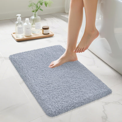 Pink Bathroom Rugs Non Slip 30"x20",Absorbent Bath Mat Quick Dry