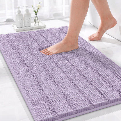 Bcoimo Bath Rug Mat,48x24 High Absorbent Latte Long Bathroom Runner Rugs