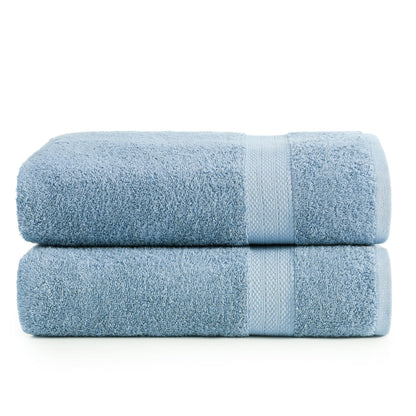 LANE LINEN 100% Cotton Bath Towels Set - 24 PCs - Durable, Quick Dry, Super Soft & Highly Absorbent - 4 Bath, 4 Fingertip, 6 Hand Towels, 8 Washcloths, 2 Bath Sheets - Perfect Family Set - Cool Grey
