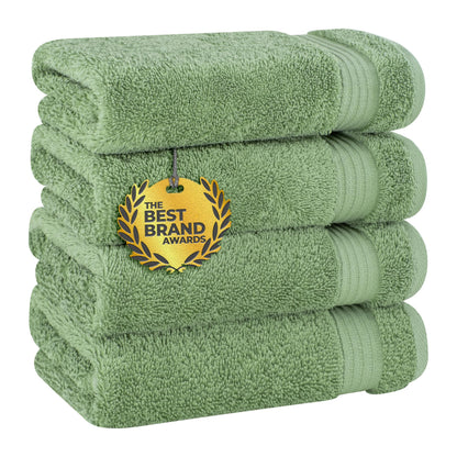 Cotton Paradise 100% Cotton Turkish Towel Set, Soft Absorbent Quick Dry, 6 Piece Towel Set, Beige