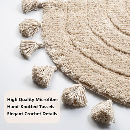 Oval Bathroom Rugs Non Slip Absorbent Ultra Luxury Fluffy