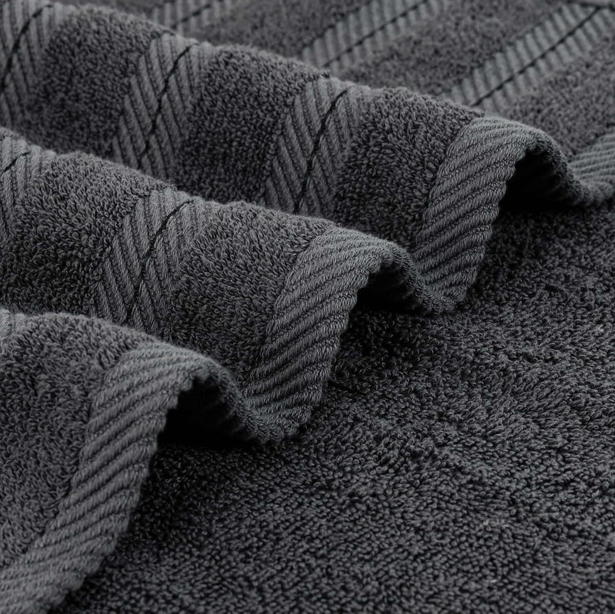 Utopia Towels 4 Pack XL Bath Towels, 30x60 in, Cotton, Grey
