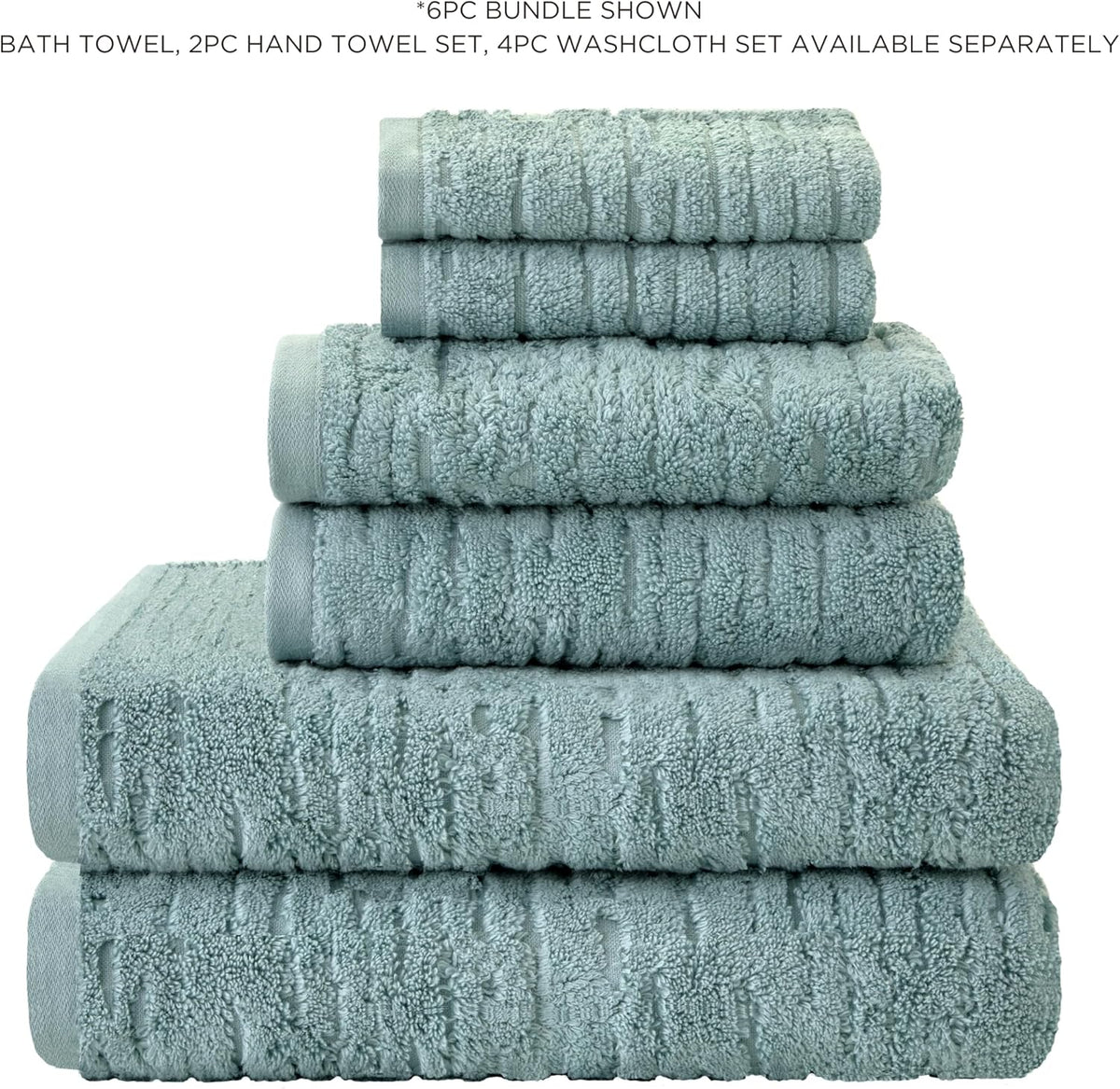 SKL Home CloudSoft Bath Towel, 100% Cotton Luxury, Teal
