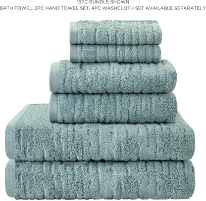 SKL Home CloudSoft Bath Towel, 100% Cotton Luxury, Teal