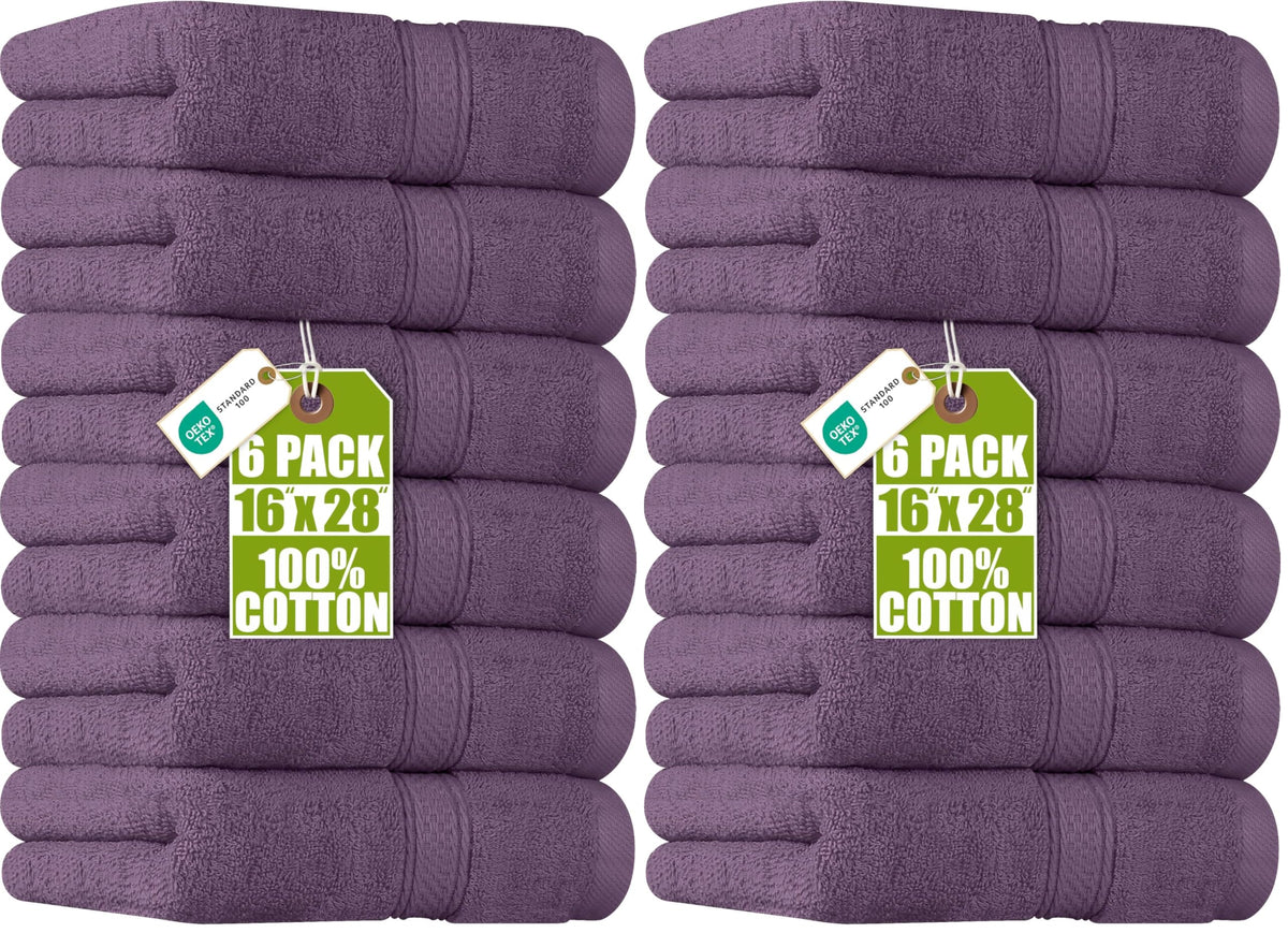 Utopia Towels 6 Pack Premium Hand Towels, 16x28 in, 600 GSM Cotton, Navy