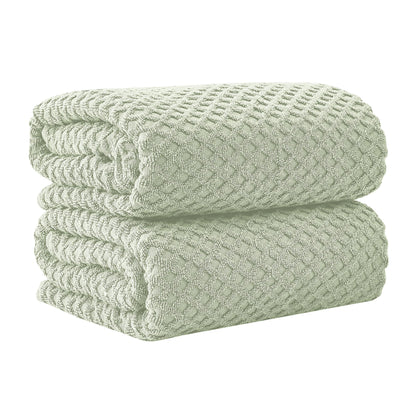 Great Bay Home Bath Towels - 100% Cotton 6 Piece Towel Set - Diamond Waffle Weave - Absorbent, Durable, Quick-Dry Towels for Bathroom (Copper)