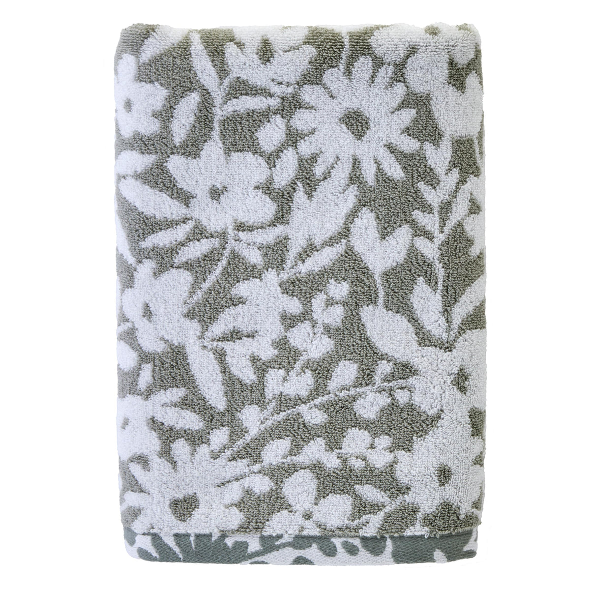 SKL Home Distressed Leaves Hand Towel Set-2pc, Turkish Cotton, Denim Blue