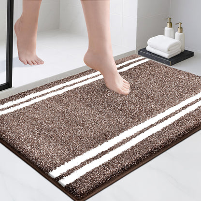 PURRUGS Bathroom Runner Rug, Bath Mat, 24" x 60", Beige
