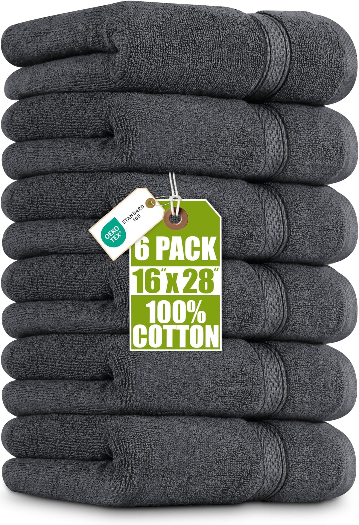 Utopia Towels 6 Pack Premium Hand Towels, 16x28 in, 600 GSM Cotton, Navy