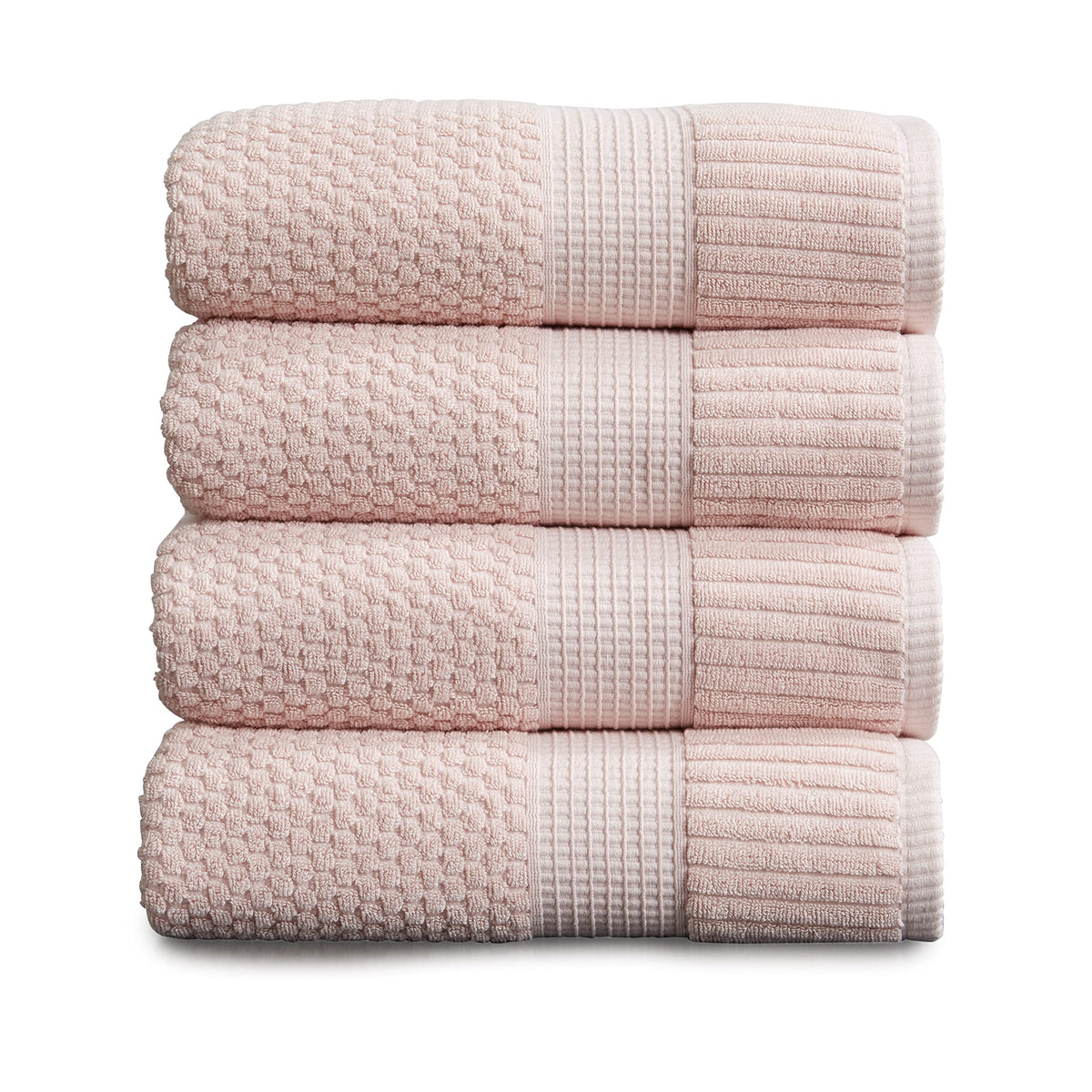 NY Loft 100% Cotton 4-Pack Bath Towel Set | White | Oeko-TEX | Quick-Dry