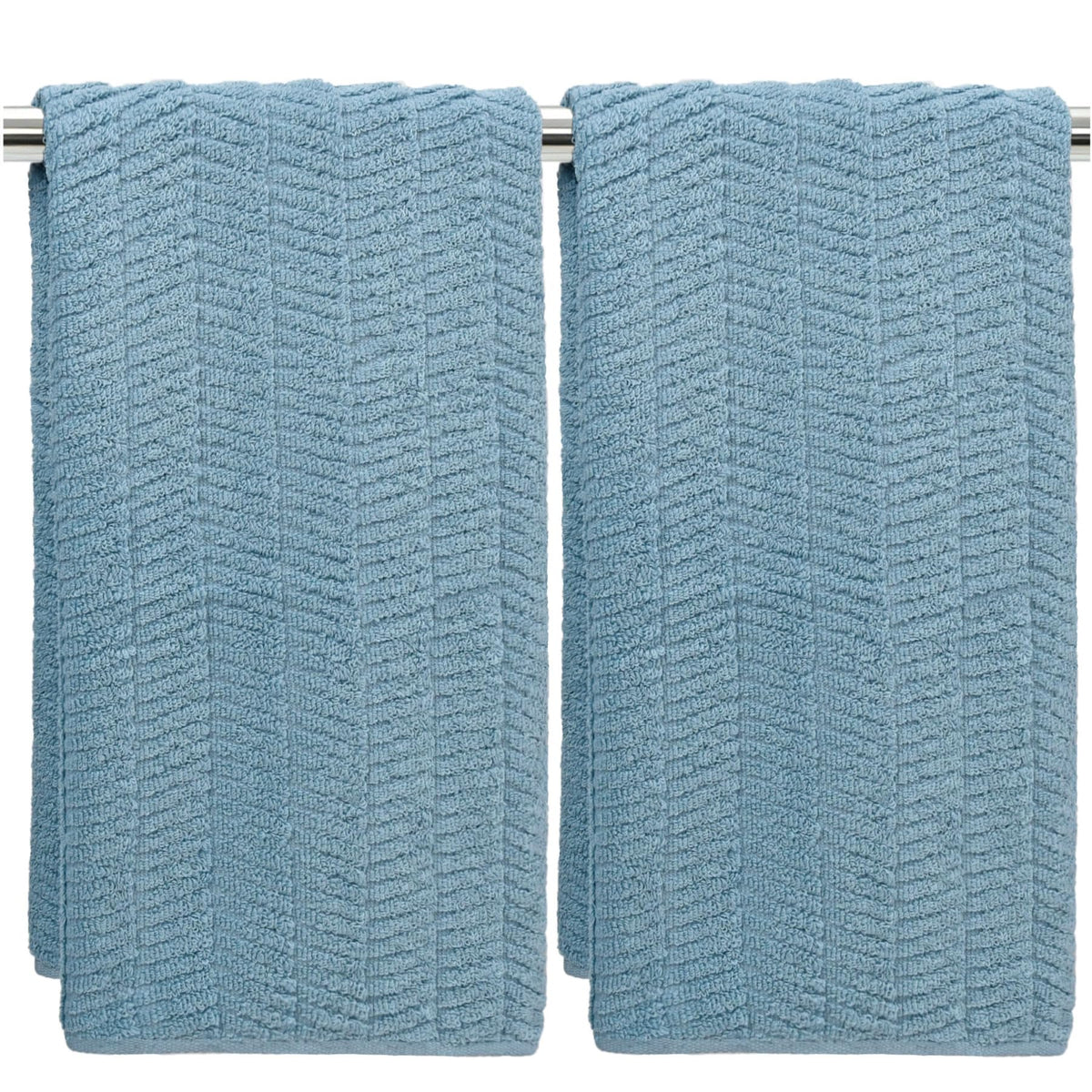 Fall Hand Towels Set of 2 - Bathroom & Kitchen Towels, Jacquard(Terracotta)