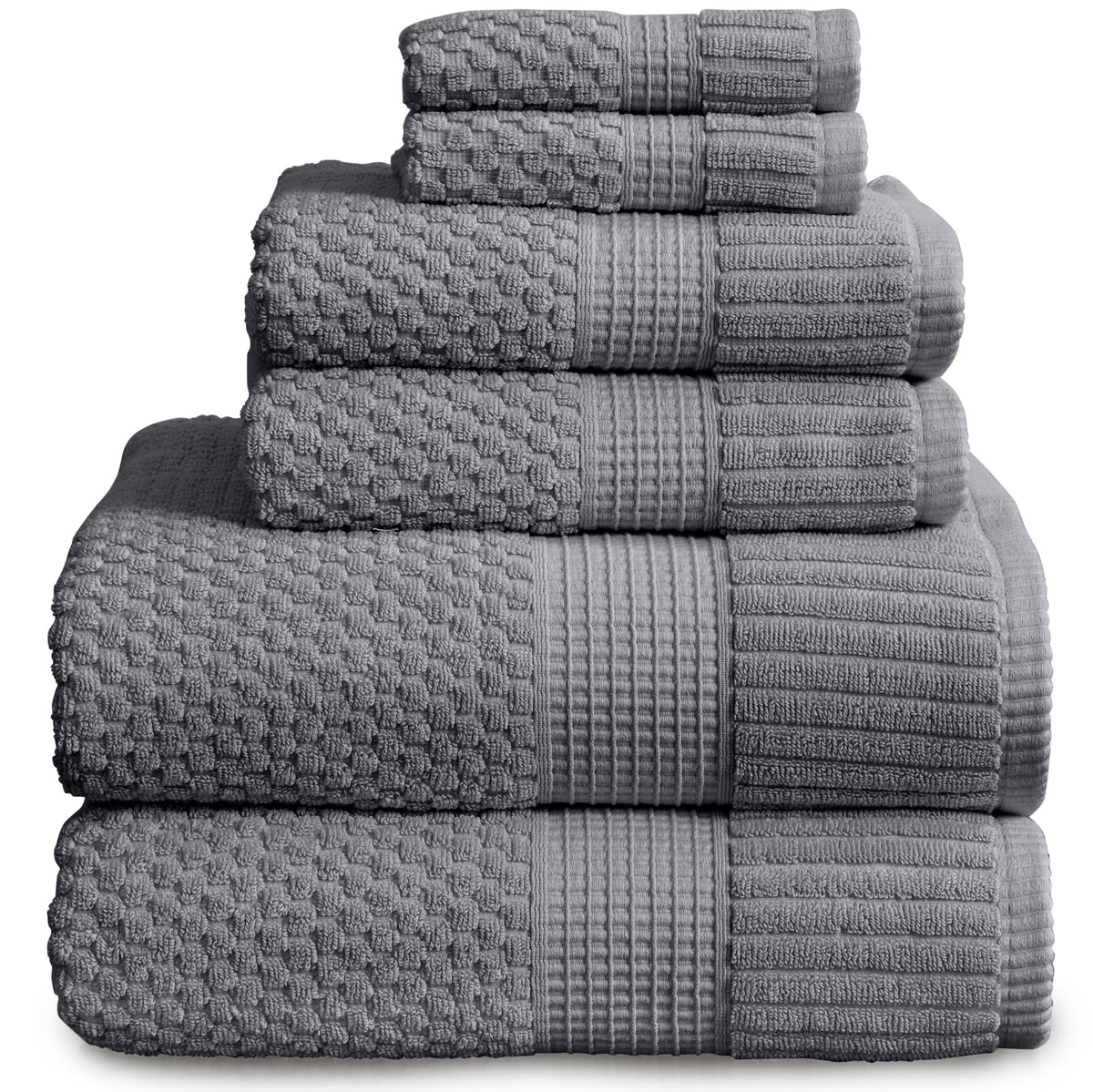 NY Loft 100% Cotton 4-Pack Bath Towel Set | White | Oeko-TEX | Quick-Dry