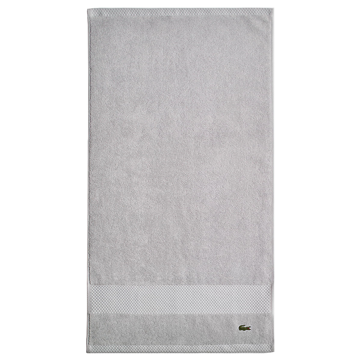 Lacoste Heritage 100% Supima Cotton Bath Towel 30" x 54", White