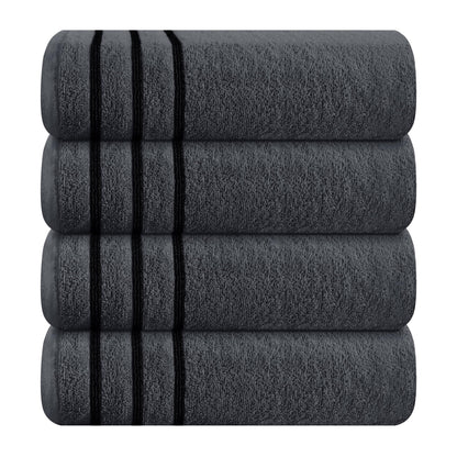 MyOwn Ultra Soft 6 Pack Cotton Towel Set, Contains 2 Bath Towels 28x55 inch, 2 Hand Towels 16x24 inch & 2 Wash Coths 12x12 inch, Ideal Everyday use, Compact & Lightweight - Pink, 71662