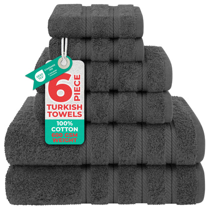 American Soft Linen 100% Cotton Luxury Turkish Towels, 4 PC Bath Towel Set