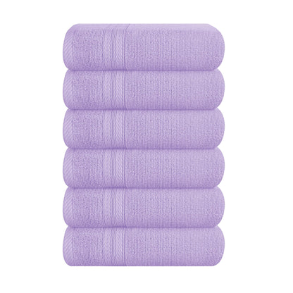 BOUTIQUO Navy Blue Towel Set - 8 Piece Bathroom Towel Set - 100% Ring Spun Cotton, 2 Bath Towel 27x54, 2 Hand Towel 16x28, 4 Washcloth 13x13 - Ultra Soft Highly Absorbent