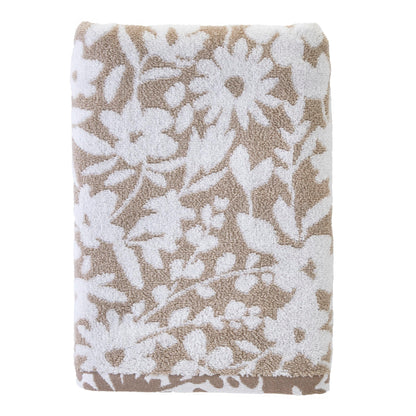 SKL Home Distressed Leaves Hand Towel Set-2pc, Turkish Cotton, Denim Blue