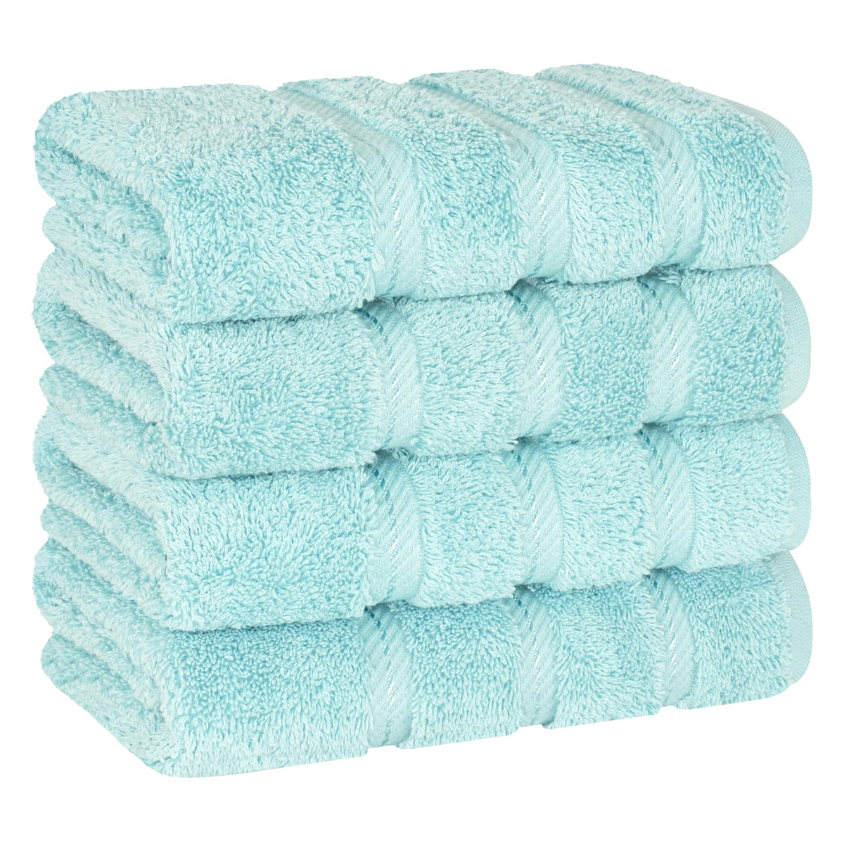 American Soft Linen 100% Cotton Luxury Turkish Towels, 4 PC Bath Towel Set