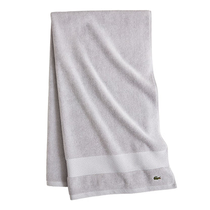 Lacoste Heritage 100% Supima Cotton Bath Towel 30" x 54", White