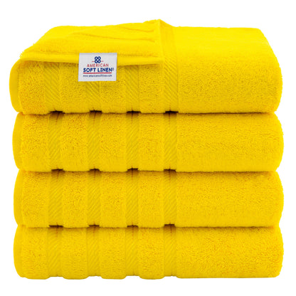American Soft Linen 100% Cotton Luxury Turkish Towels, 6 Piece Towel Set