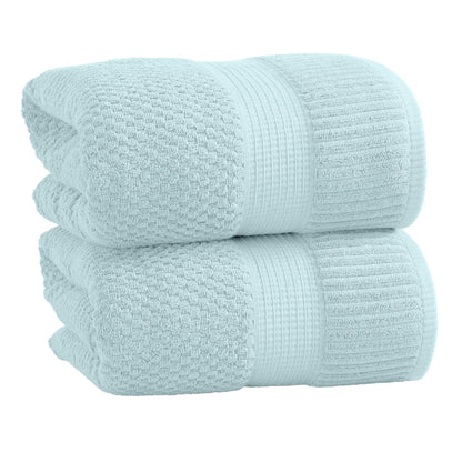 NY Loft 100% Cotton 4-Pack Bath Towel Set | White | Oeko-TEX | Quick-Dry