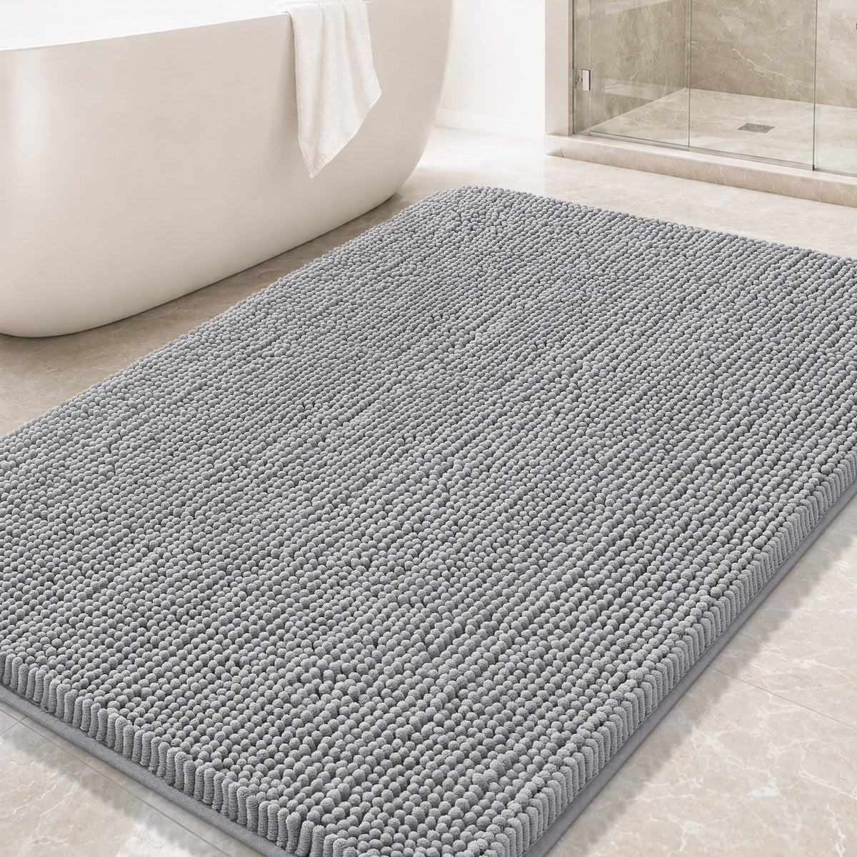 Arotive Bathroom Rugs 24x16, Soft Absorbent Shaggy Chenille Bath Rugs