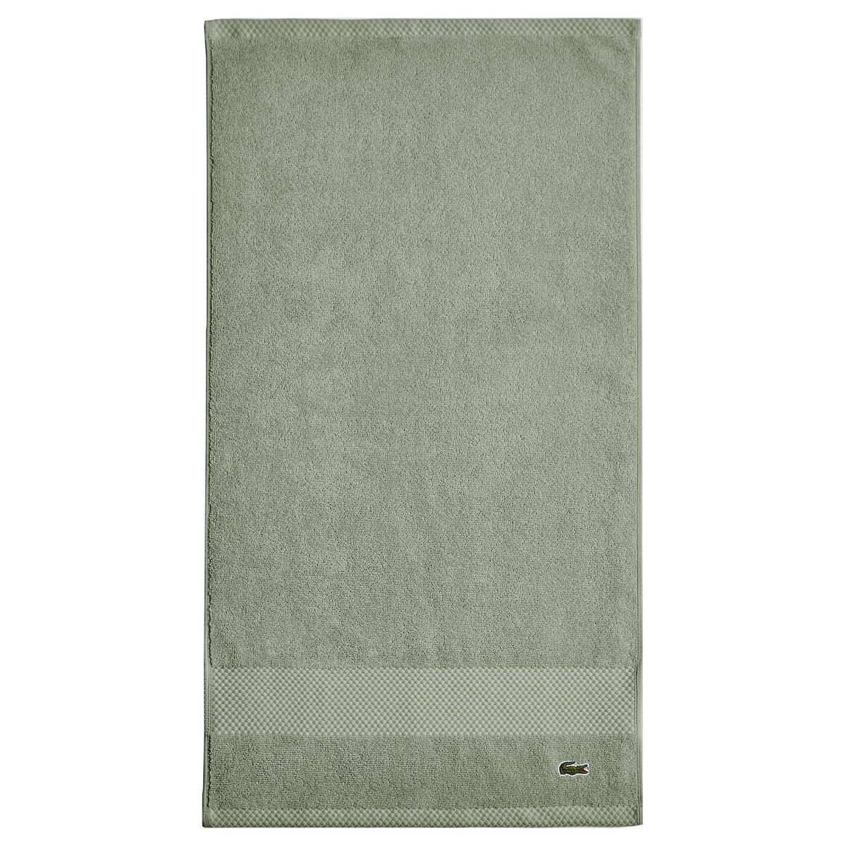 Lacoste Heritage 100% Supima Cotton Bath Towel 30" x 54", White