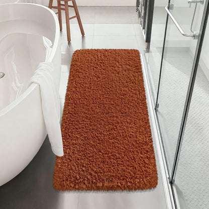 Pink Bathroom Rugs Non Slip 30"x20",Absorbent Bath Mat Quick Dry