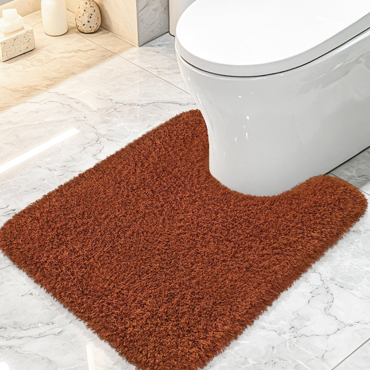 Pink Bathroom Rugs Non Slip 30"x20",Absorbent Bath Mat Quick Dry