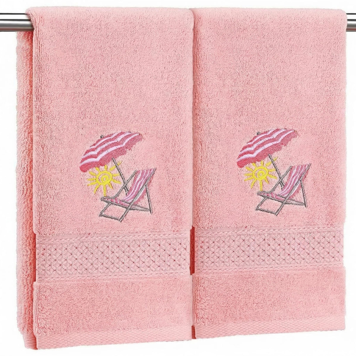 SmoothNovelty 2 Pcs Butterfly Hand Towels Purple Bathroom Decor 14x29 Inch