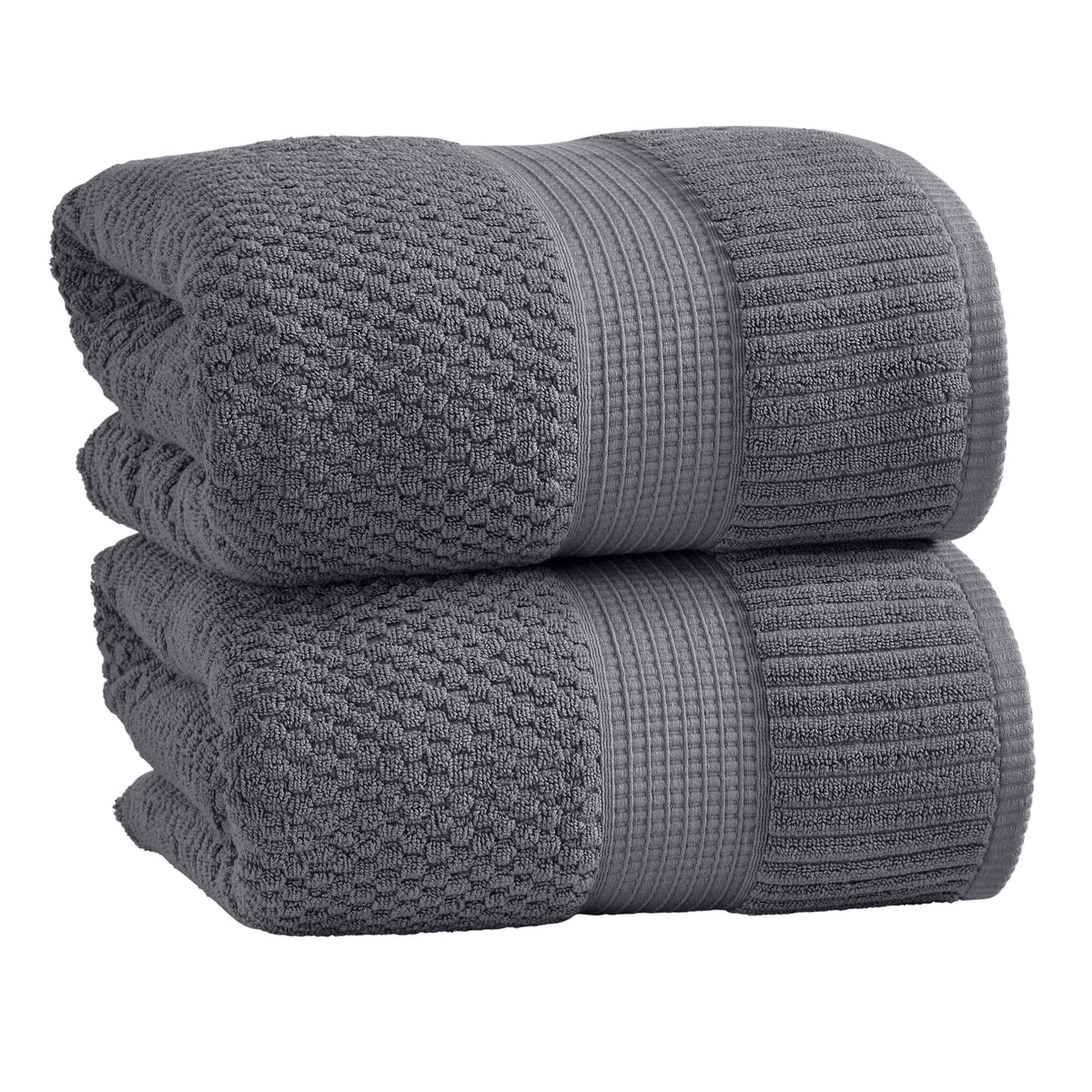 NY Loft 100% Cotton 4-Pack Bath Towel Set | White | Oeko-TEX | Quick-Dry