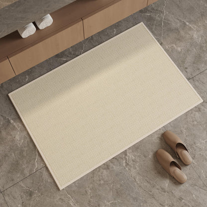 Mecko Bath Mat 16"x24",Ultra Thin Bathroom Rug fit Under Door Light Blue