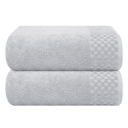 MyOwn Premium Cotton 6 Pack Towel Set for Bathroom, Contains 2 Bath Towels 28x55 inch, 2 Hand Towels 16x24 inch & 2 Wash Coths 12x12 inch, Ideal Everyday use, Compact & Lightweight - Black
