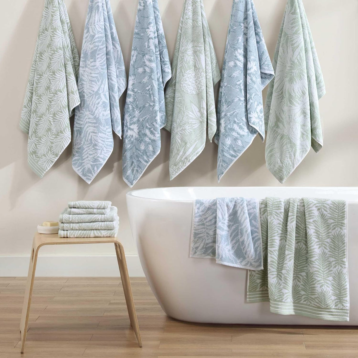 Tommy Bahama - 6-Piece Cotton Bath Towel Set, Soft & Absorbent Towels
