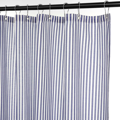 Mindsoft Stripe Curtain, Green and White, 72 x 72 Inches, Stripe