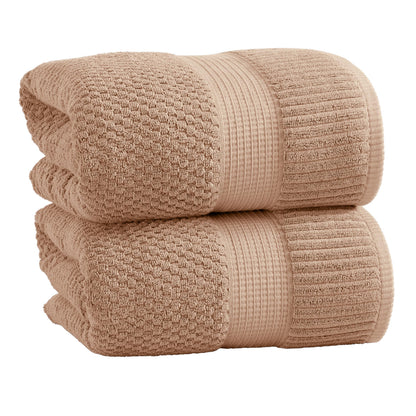 NY Loft 100% Cotton 4-Pack Bath Towel Set | White | Oeko-TEX | Quick-Dry