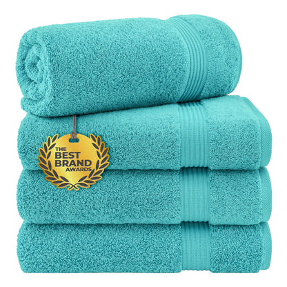Cotton Paradise 100% Cotton Turkish Towel Set, Soft Absorbent Quick Dry, 6 Piece Towel Set, Beige