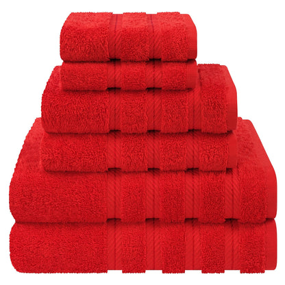 American Soft Linen 100% Cotton Luxury Turkish Towels, 6 Piece Towel Set